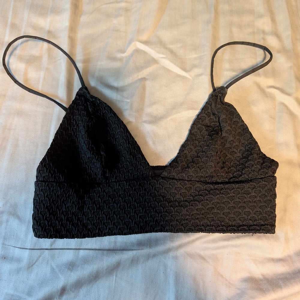 H&M Black Patterned Bralette